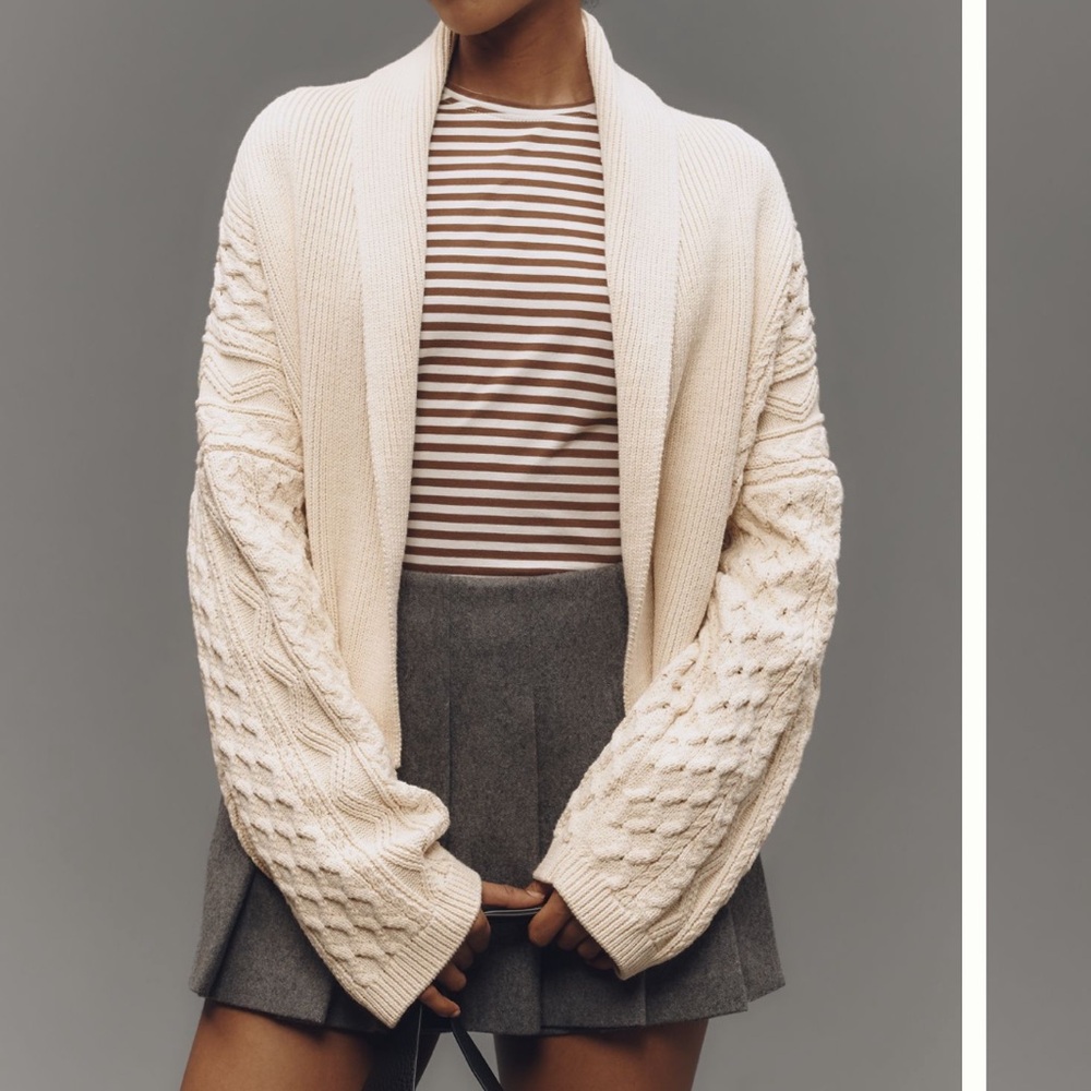 Mariel cropped cable sweater